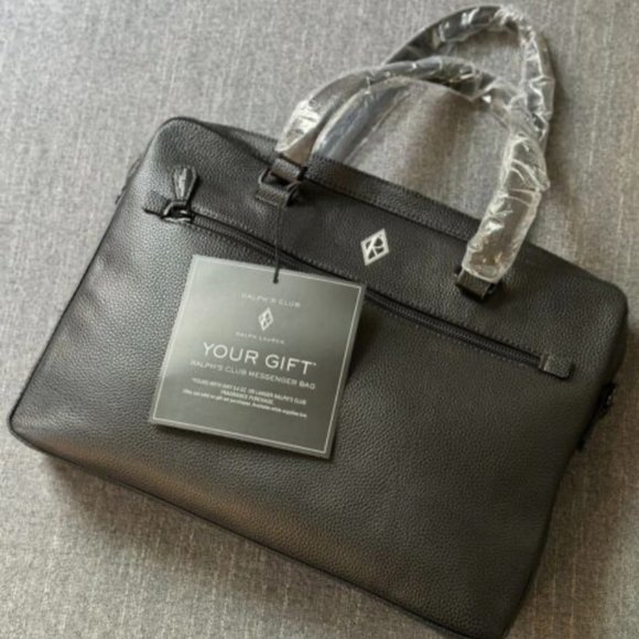 Ralph Lauren | Black Briefcase - Messenger Bag | NEW - Picture 1 of 3